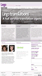 Mobile Screenshot of lingotranslations.com